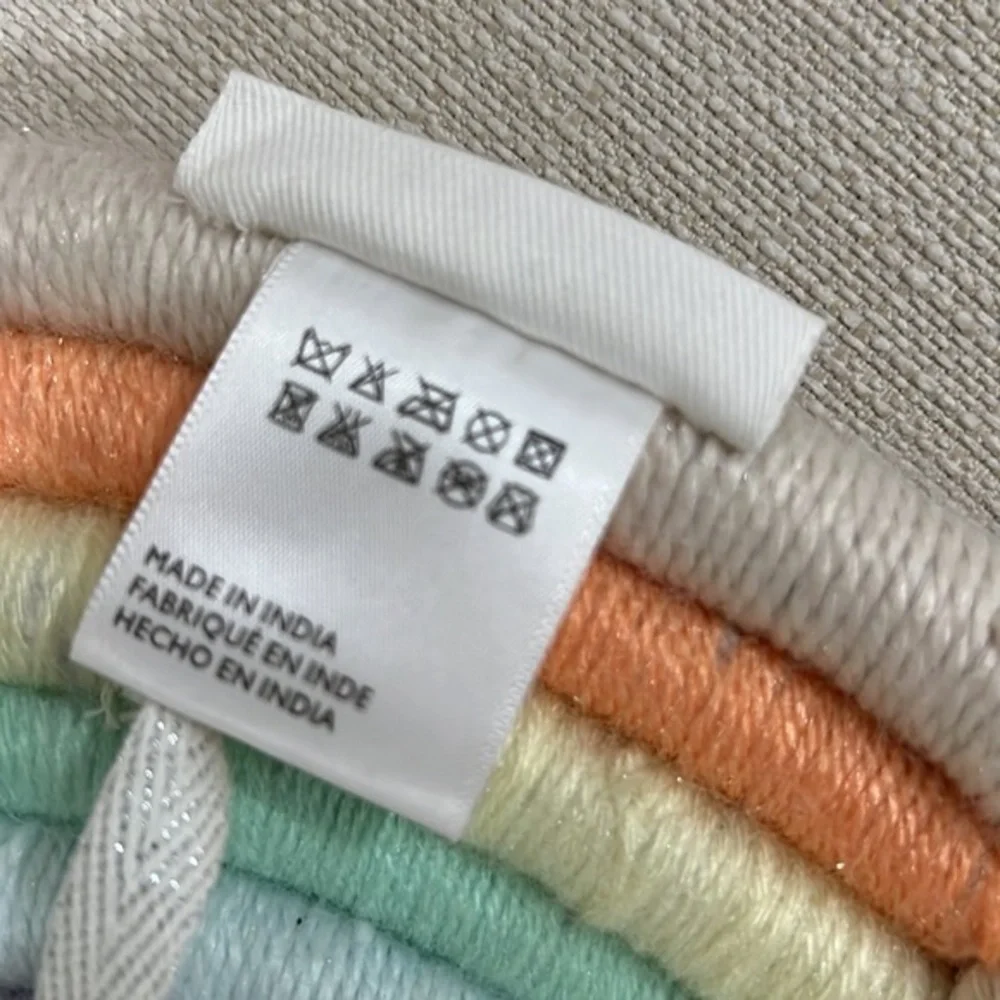 Anthropologie Mandi Smethells~Woven Rainbow Wall Hanging